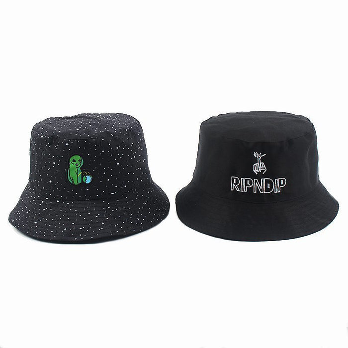 Wholesale Hat Fabric Alien Embroidered Bucket Hat JDC-FH-ShunMa010
