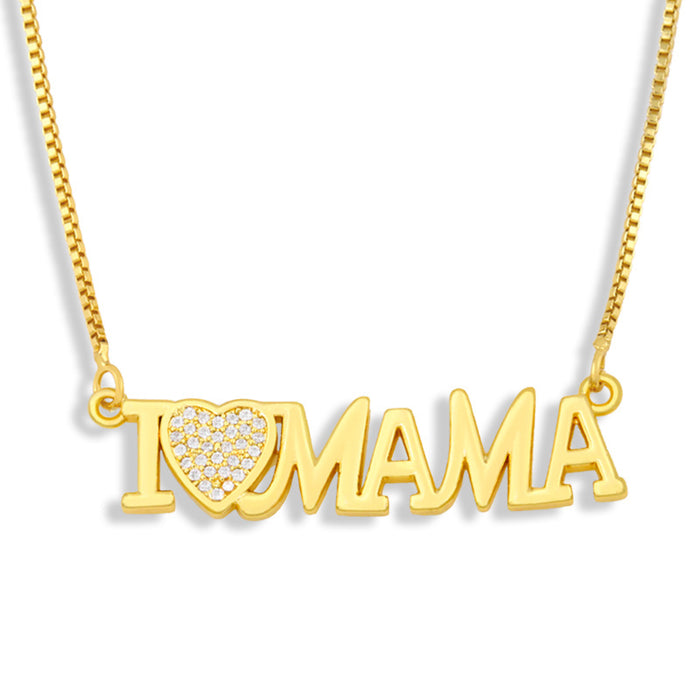 Jewelry WholesaleWholesale Mother's Day gift copper plated 18K gold necklace JDC-NE-AS419 Necklaces 翱昇 %variant_option1% %variant_option2% %variant_option3%  Factory Price JoyasDeChina Joyas De China