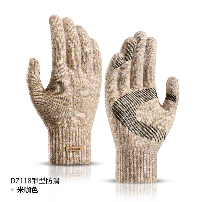 Guantes al por mayor de guantes acrílicos Pantalla táctil anti-pilas MOQ≥2 JDC-GS-XinR001