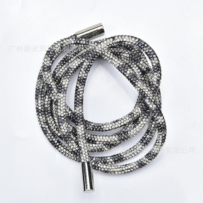 Wholesale Full Diamond Glass Rhinestone Clothing Accessories Rhinestone Strings for Hoodies JDC-CSA-XMLi001
