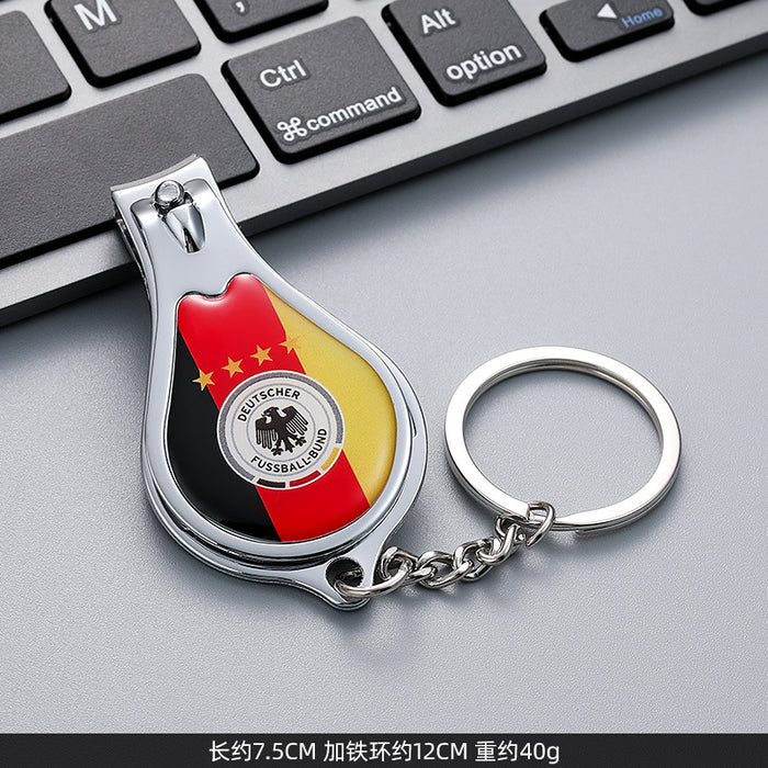 Keychains al por mayor Epoxy Metal 2022 Qatar World Cup Botella Souvenirs JDC-KC-RUIQ007