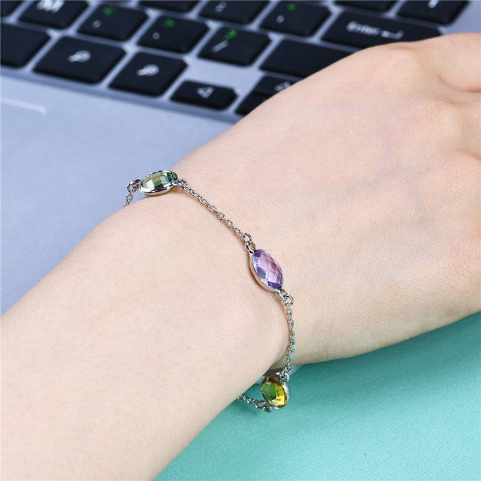 Wholesale jewelry lucky number 8 bracelet women's design sense MOQ≥2 JDC-BT-DiL014