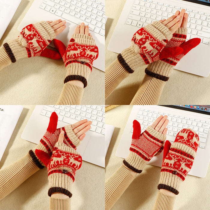 Wholesale Gloves Knitted Fingerless Windproof Warmth JDC-GS-HaiD006