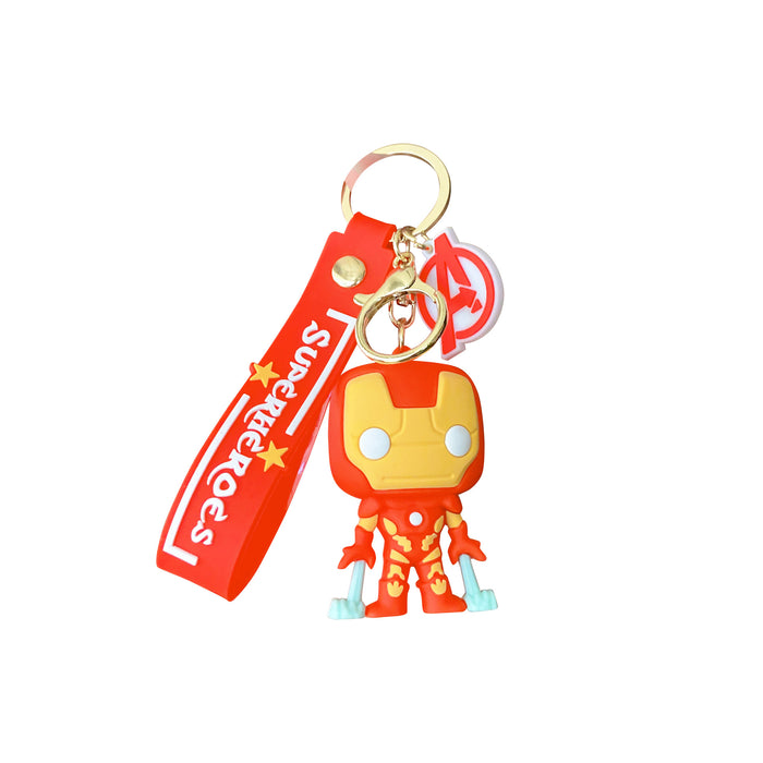 Wholesale keychain pvc cartoon glue doll MOQ≥2 JDC-KC-YDao005