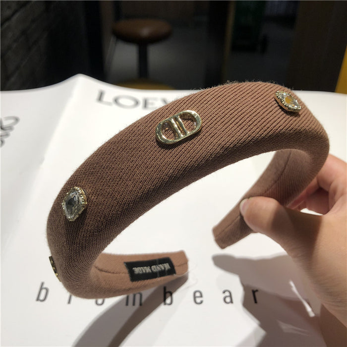 Wholesale Headband Sponge Alloy Elegant (F) MOQ≥2 JDC-HD-Ruichong014