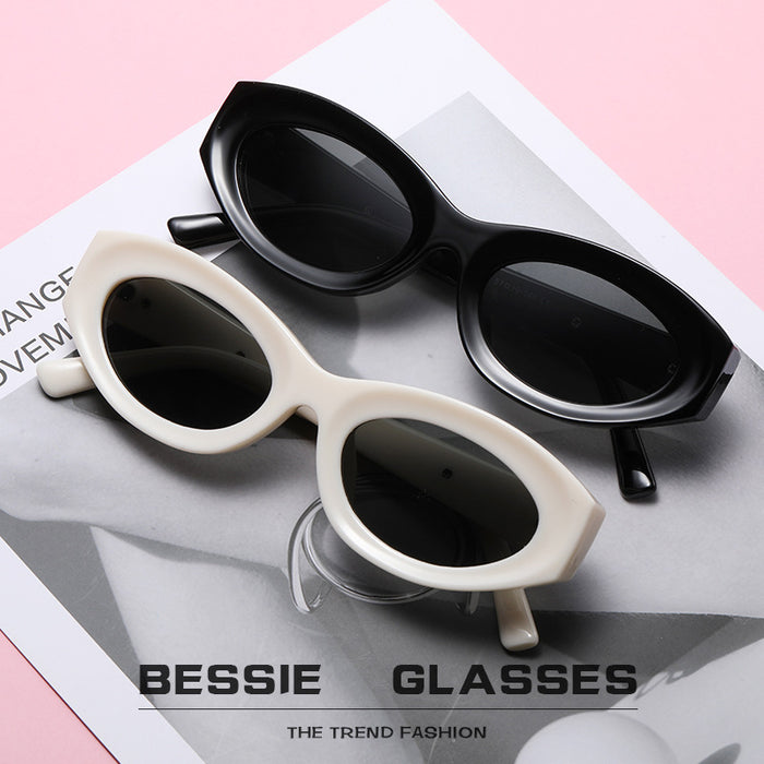 Wholesale Sunglasses PC Retro Black Cat Eye Shade JDC-SG-JQB009