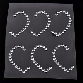 Wholesale Acrylic Stage Performance Face Stickers Drill Eye Crystal Stickers JDC-EY-YChi001