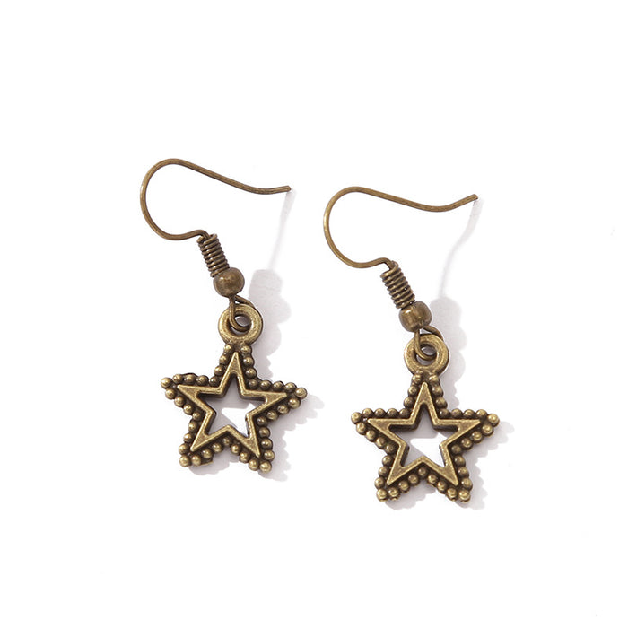 Wholesale boho starfish pearl earrings JDC-ES-Haobiao001