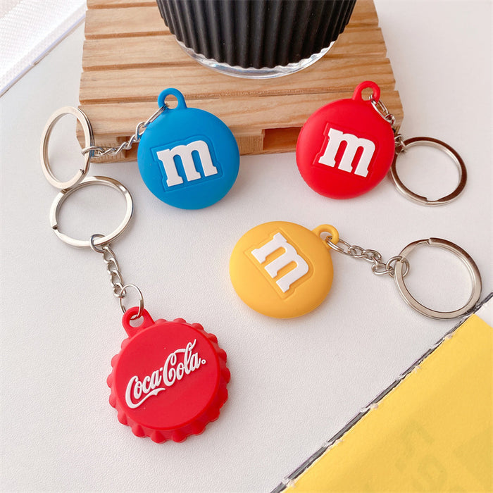Wholesale Keychains Silicone iPhone AirTag Protector Case JDC-KC-ChaoX001