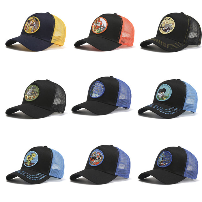 Wholesale Fashion Hat Cotton Embroidery Van Gogh Painting Breathable Shade Baseball Cap JDC-FH-GSYH210