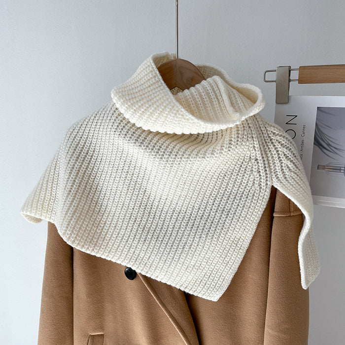 Wholesale Scarf Knit Warm Solid Color Pullover Scarf Shawl JDC-SF-Yichu002