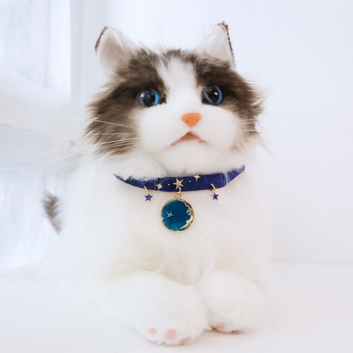 Wholesale Pet Necklace Polyester Cute Cartoon Kitten Dog Bell Safety Buckle MOQ≥2 JDC-PN-PuPu002