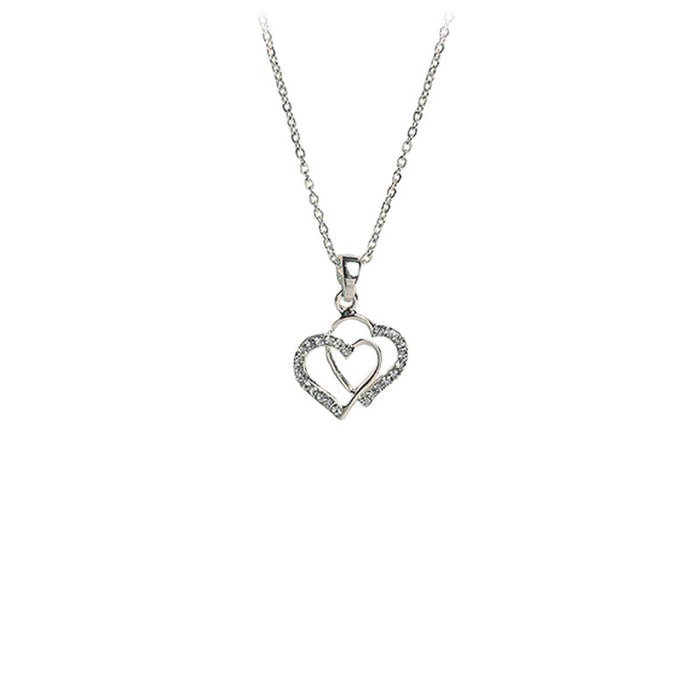 Jewelry WholesaleWholesale diamond hollow heart necklace women JDC-NE-XunO010 necklaces 循欧 %variant_option1% %variant_option2% %variant_option3%  Factory Price JoyasDeChina Joyas De China