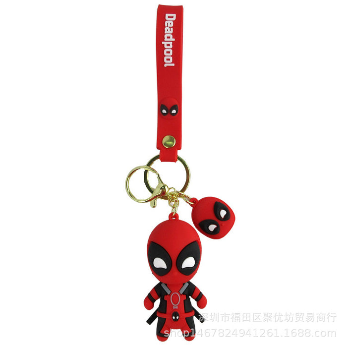 Wholesale Keychains For Backpacks Keychain Doll Men's Deadpool Bag Pendant (M) MOQ≥2 JDC-KC-JYF004