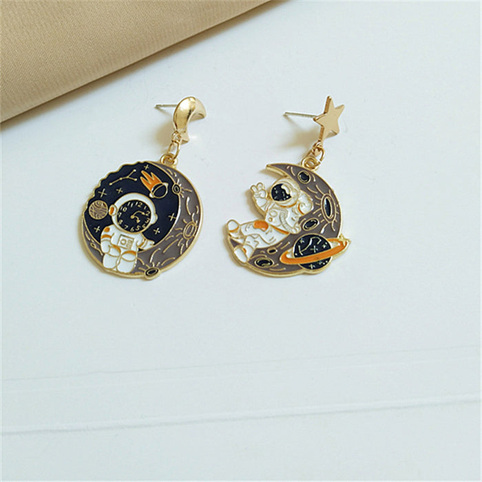 Wholesale Earrings Alloy Astronaut Spaceman JDC-ES-AiMei028