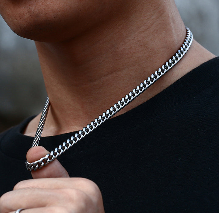 Wholesale Necklaces Titanium Steel Men's Cross Daisy Hip Hop JDC-NE-XinG038
