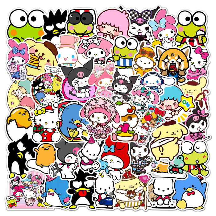 Wholesale Stickers PVC Waterproof Cute Cartoon 50 Stickers MOQ≥3 (S) JDC-ST-HQiao004