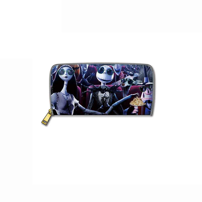 Wholesale Wallet PU Skull Print Zipper MOQ≥3 (M) JDC-WT-Dengxin010