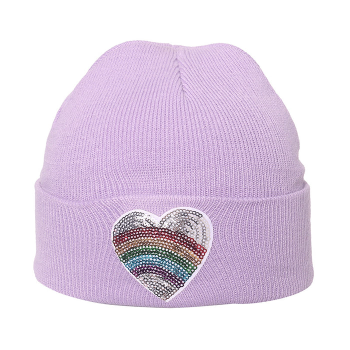 Wholesale hat fabric cute kids wool cap parent-child warm cold cap pullover MOQ≥2 JDC-FH-YuanB007