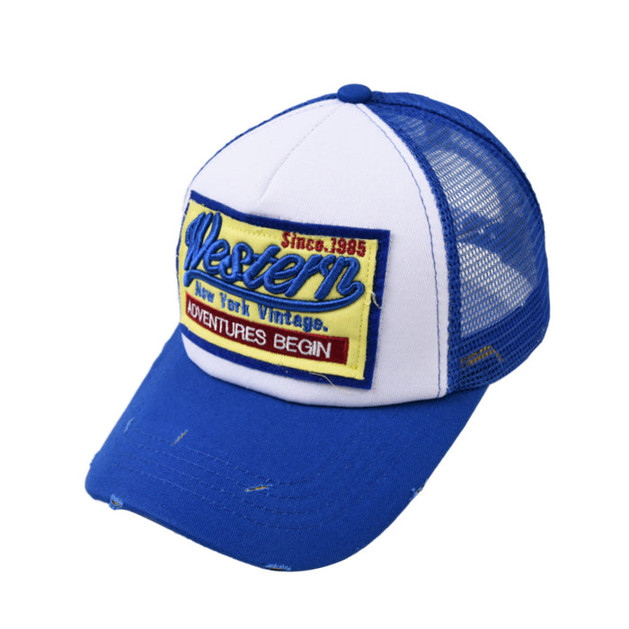 Patch al por mayor Béisbol Mesh Cap Western Hat Moq≥2 JDC-FH-WENR018