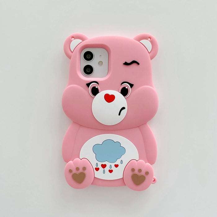 Wholesale Phone Case Silicone Rainbow Bear MOQ≥2 JDC-PC-yingx001