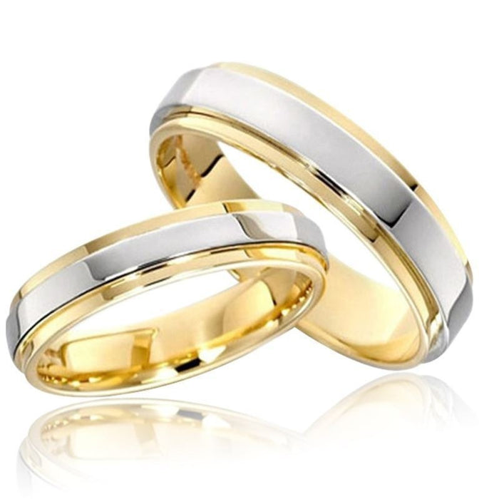 Wholesale Stainless Steel Couple Rings MOQ≥2 JDC-RS-TengD002
