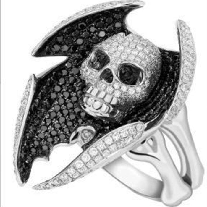 Jewelry WholesaleWholesale Mechanical Skull Alloy Men's Ring JDC-RS-ChenR038 Rings 晨睿 %variant_option1% %variant_option2% %variant_option3%  Factory Price JoyasDeChina Joyas De China