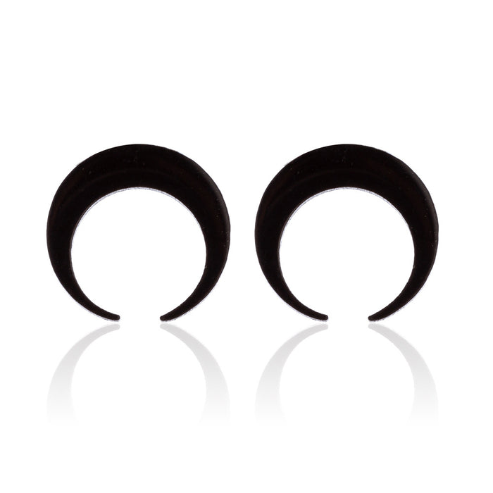 Wholesale Stainless Steel Moon Earrings JDC-ES-SS027