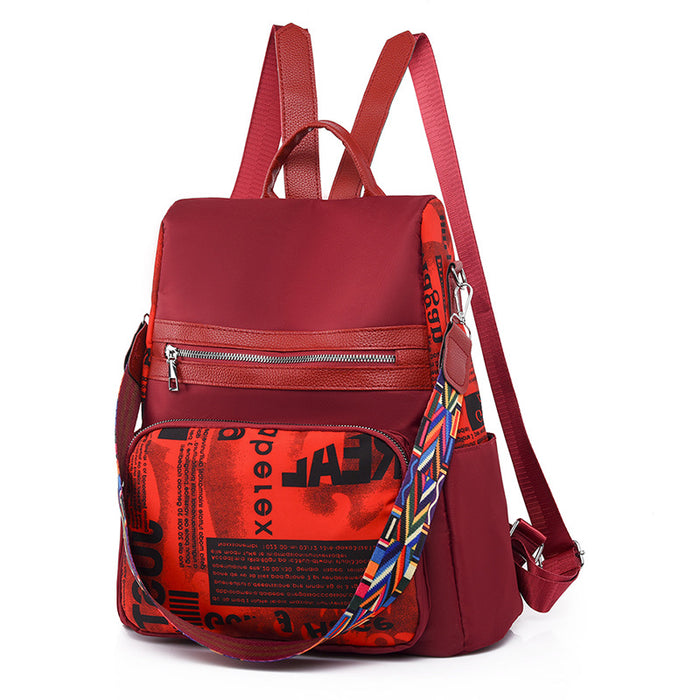 Wholesale Backpack Oxford Cloth Alphabet Handbag JDC-BP-Jinhang006