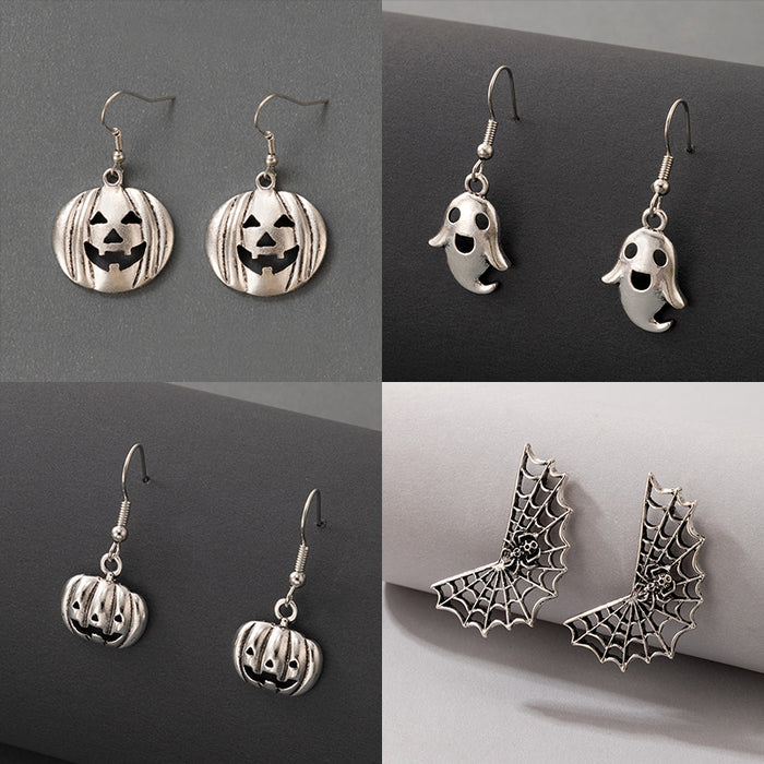 Wholesale Earring Alloy Halloween Pumpkin Ghost Earrings JDC-ES-MOM019