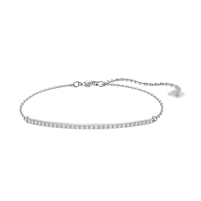 Wholesale only smile bracelet element crystal simple word bracelet (F) JDC-BT-JiaY007