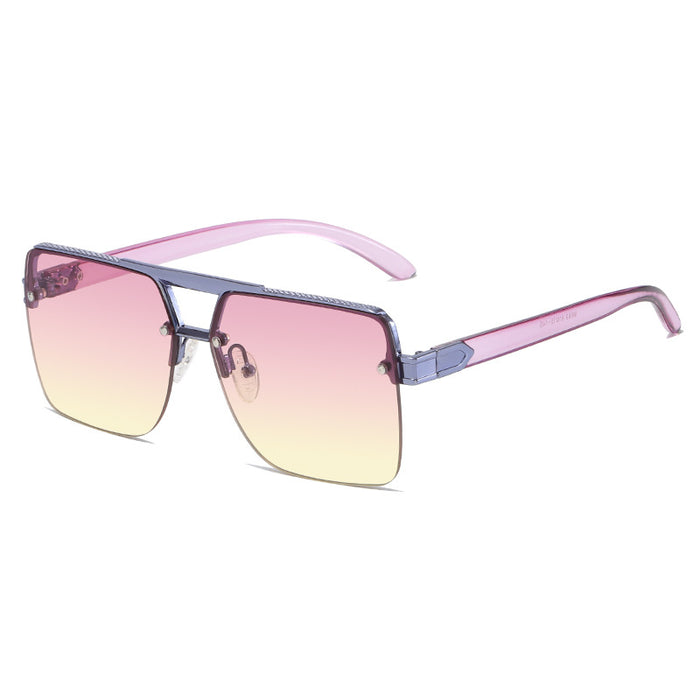 Wholesale Sunglasses PC Lens Plastic Metal Frame MOQ≥2 JDC-SG-WNBK008