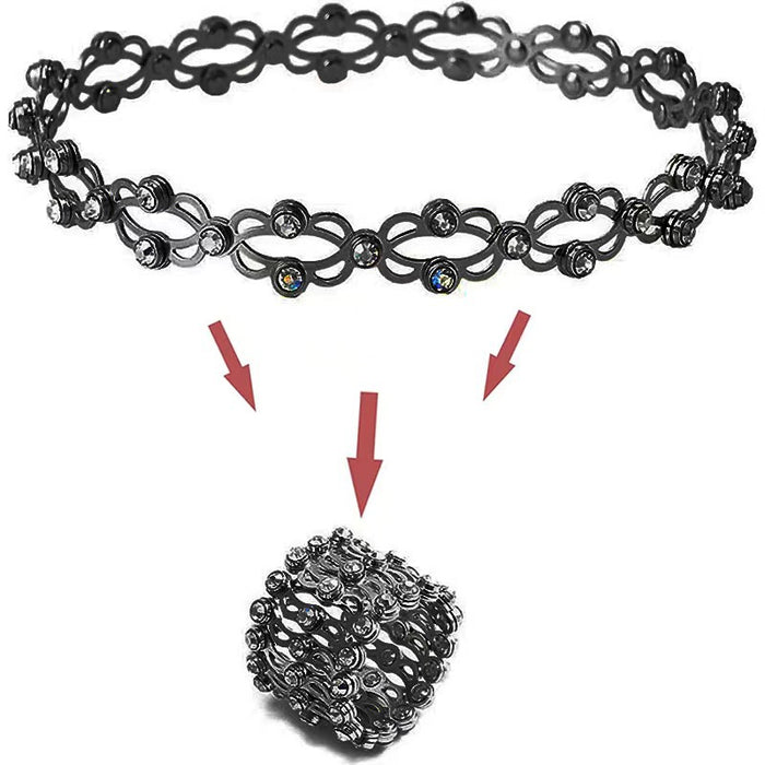 Wholesale Bracelet Metal Retractable Deformation Bracelet Ring MOQ≥2 JDC-BT-DNS001