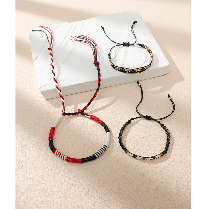 Wholesale Bracelet Cord Contrast Color Braided Bracelet JDC-BT-XLH002