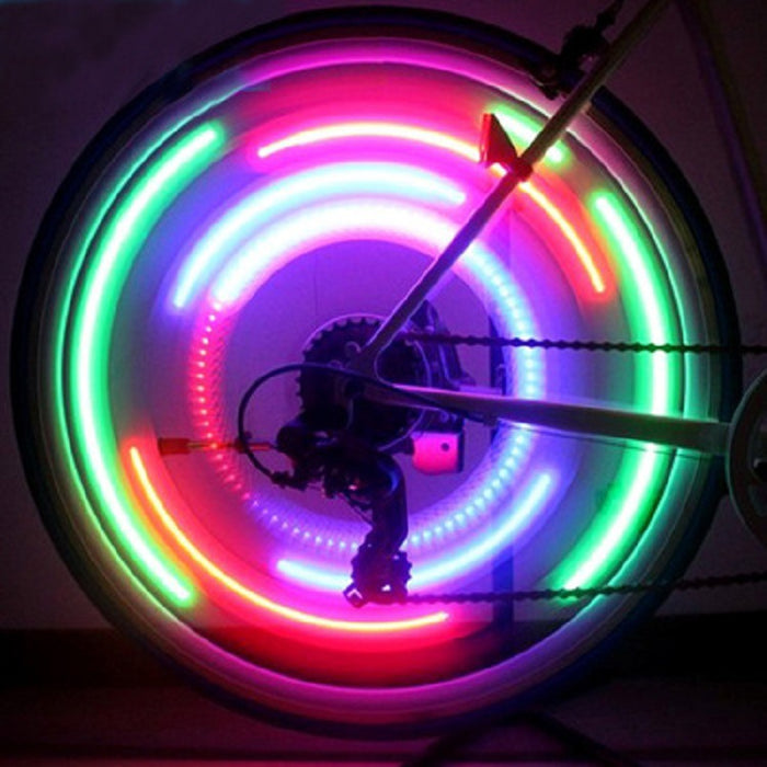 Wholesale LED Mountain Bike Flash Warning Light S Type Spoke Light MOQ≥2  JDC-FL-ShengW002