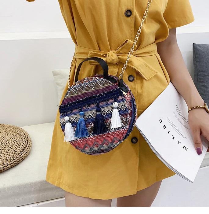 Wholesale knitted bag large capacity ethnic style women's bag JDC-SD-WeiS008