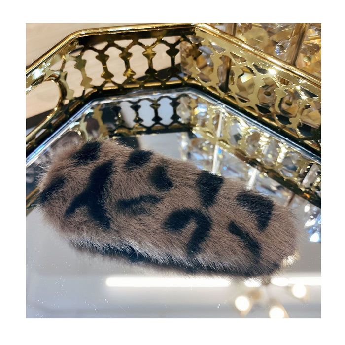Wholesale hairy head buckle leopard print temperament all-match fashion simple hairpin JDC-HC-NImeng001