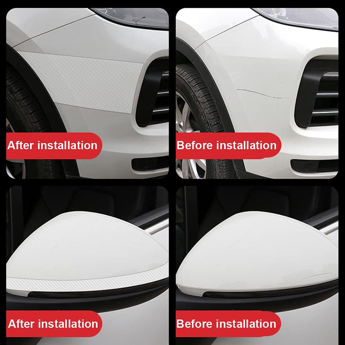 Wholesale Transparent Carbon Fiber Pattern Car Sill Bar Bumper Crash Strip PET Acrylic MOQ≥2 JDC-CA-Shchao009