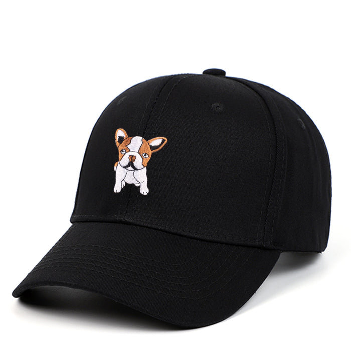 Gat de sombrero al por mayor algodón lindo cachorro de béisbol bordado jdc-fh-chuany009