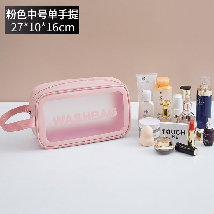 Wholesale Hand PU Scrub Waterproof Cosmetic Bag Portable JDC-CB-JuanD001