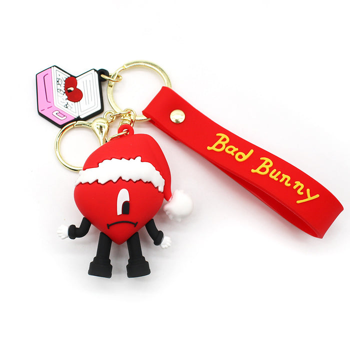 Wholesale Keychain PVC Christmas Cute Cartoon Pendant (F) JDC-KC-HAn010