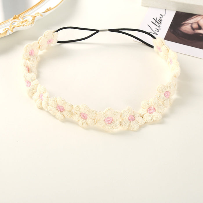 Wholesale Flower Wool Headband Simple Thin Section Cute Hairband JDC-HD-YYang009