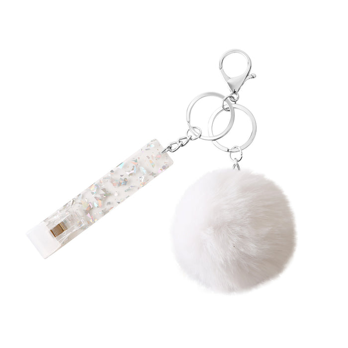Jewelry WholesaleWholesale Acrylic Plastic Contactless Card Picker Hair Ball Keychain MOQ≥2 JDC-KC-JM006 Keychains 杰米 %variant_option1% %variant_option2% %variant_option3%  Factory Price JoyasDeChina Joyas De China