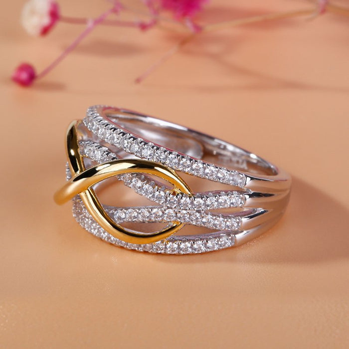 Wholesale Ring Alloy Jewelry Popular Fashion Gold Plated JDC-RS-WN141