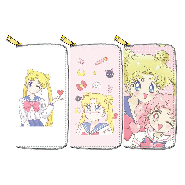 Wholesale 2D Cartoon Sailor Moon PU Long Zipper Wallet MOQ≥3 JDC-WT-Dengxin002
