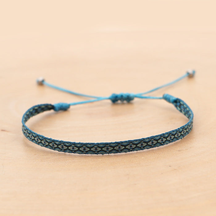 Wholesale Ethnic Wind Ribbon Pure Hand Woven Bracelet JDC-BT-HeY018