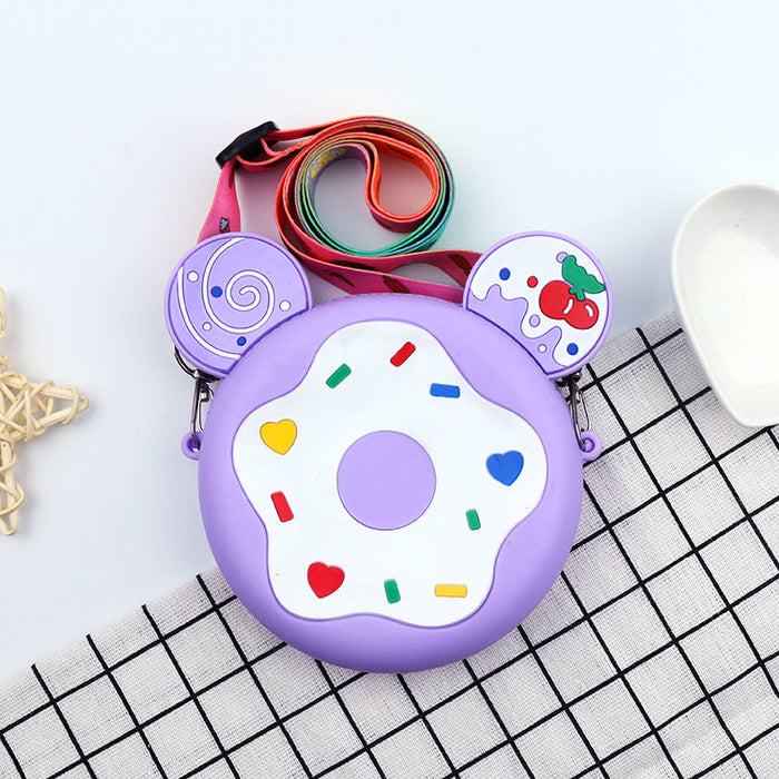 Jewelry WholesaleWholesale candy donut silicone children's cross-body bag MOQ≥5 JDC-SD-Ruox009 Shoulder Bags 超级 %variant_option1% %variant_option2% %variant_option3%  Factory Price JoyasDeChina Joyas De China