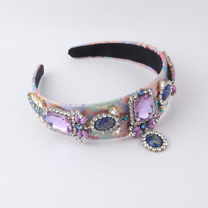 Wholesale Bracelet Metal Bracelet Gemstone Personality Headband JDC-BT-JingB004