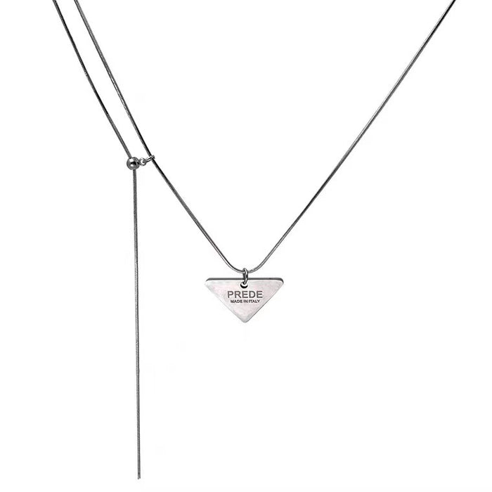 Wholesale Necklaces Titanium Steel Triangle JDC-NE-KAN015