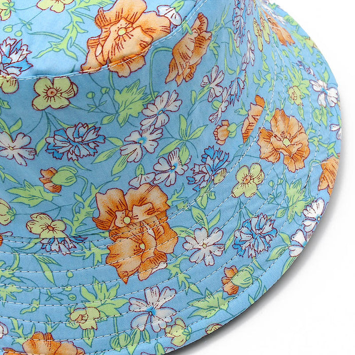 Sombrero de cubo al por mayor algodón floral pequeño jdc-fh-rheng011